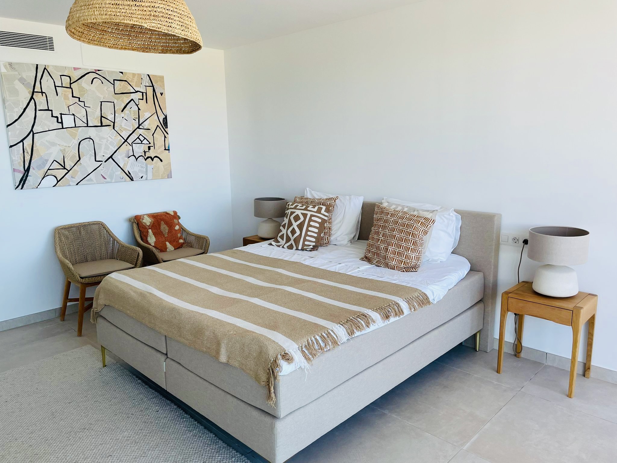 Resa Estates Ibiza for sale koop penthouse Cala Vadella Master Bedroom 1.jpeg
